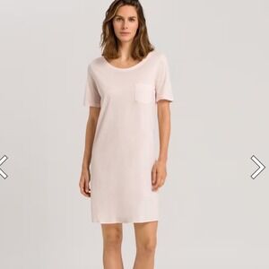 Hanro Cotton Deluxe Sleepshirt Pink Small NWT
